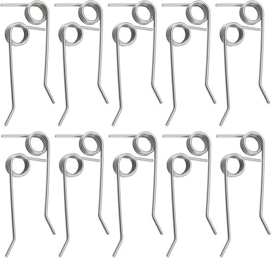 Veneri in acciaio inossidabile premium - 10 per una macchina verticale elettrica - Compatibile con Wolf-Garten - 10x Veneri di destra 10x Veneri di sinistra