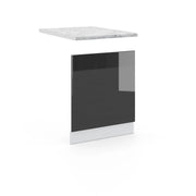 Pannello frontale Fame-Line Antracite lucido/Bianco 60 cm, PL Marmo Vicco