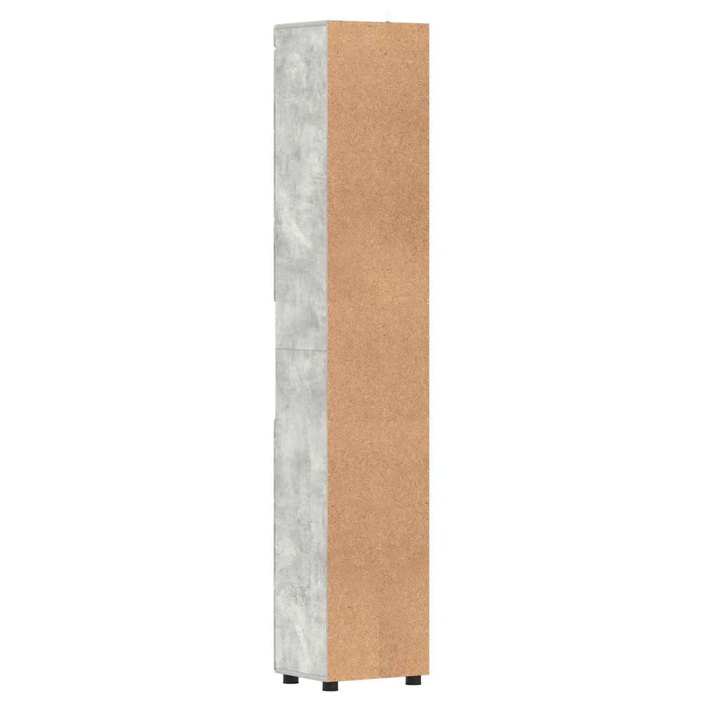 Set di Armadi da Bagno TULUM Grigio cemento 37 x 31,5 x 203 cm 880354