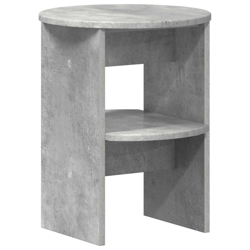 Mobile laterale | Tavolo laterale | Tavolino 2 pz Grigio Cemento ?40 x 50 cm