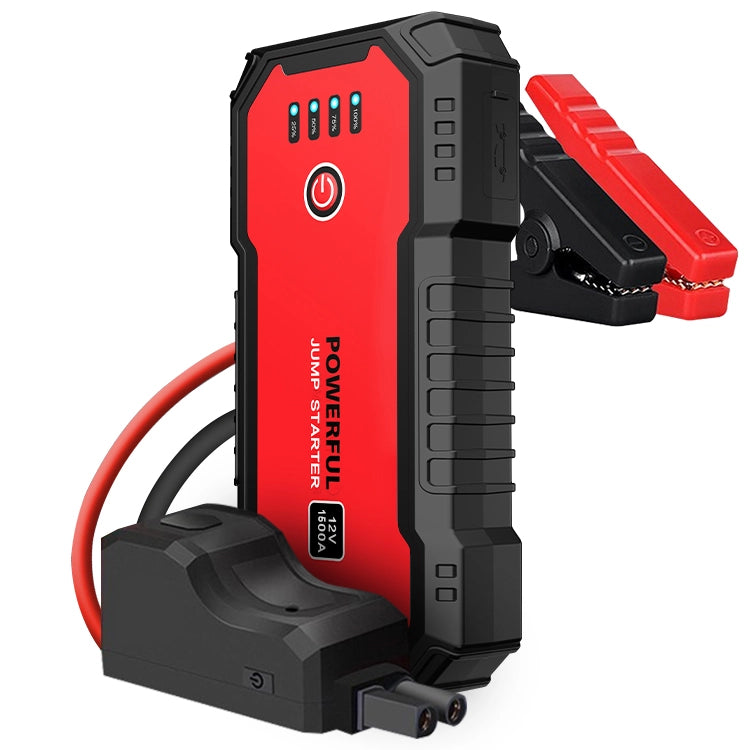 Avviatore di emergenza 12V 1500A 16800mAh con lampada LED SOS impermeabile e antipolvere per tutti i veicoli
