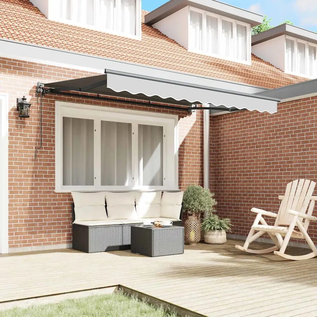 Struttura della tenda-Telaio per tenda da sole Antracite 3,5 x 2 m Metallo 424934