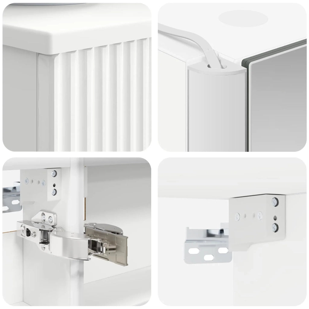 Set di mobili per il bagno 6 pcs Bianco 3407183