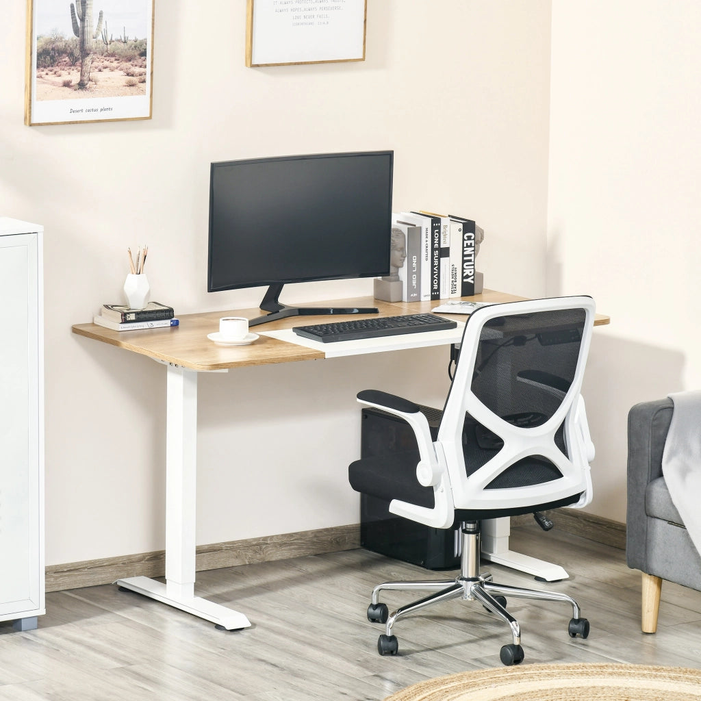 Scrivania Elettrica Regolabile in Altezza ¨C Minimal ¨C Bianco 140x70 cm