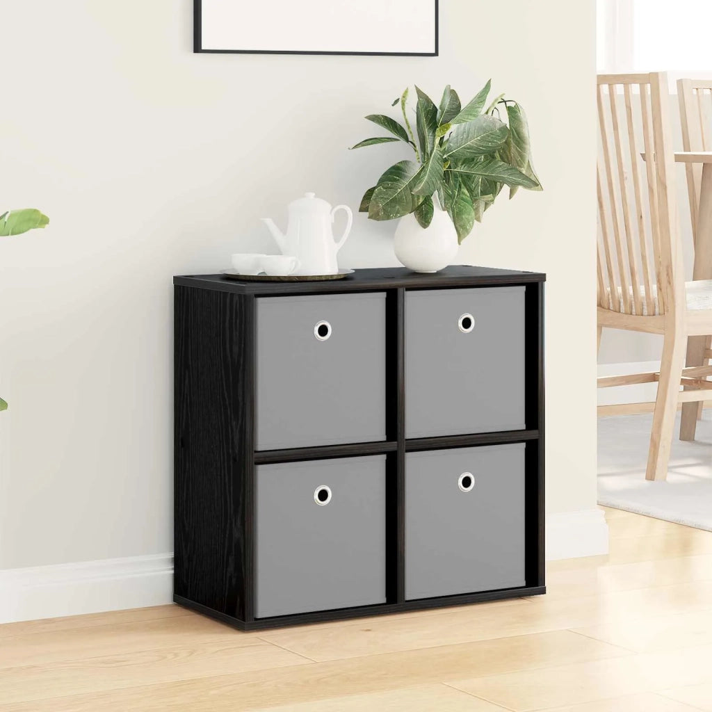 Credenza con cassetto Rovere Nero 59,5 x 27 x 57 cm 8000533