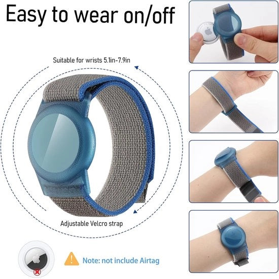 Bracciale GPS per bambini - Tracker GPS per bambini - Supporto per Airtag - Supporto per tracker armband - GPS per bambini