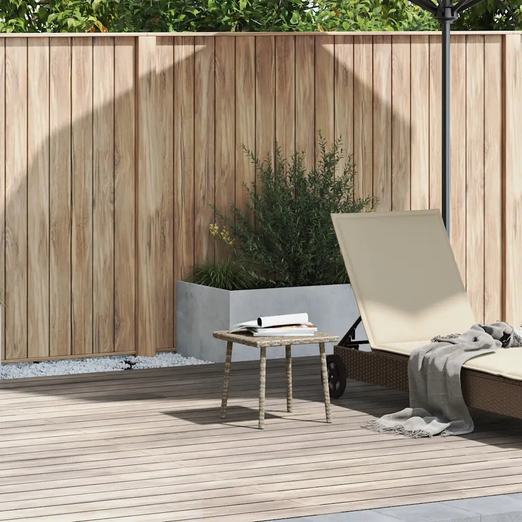 Tavolino da Giardino Rettangolare Grigio Chiaro 40x40x37 cm 4104049