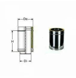 Inox doppia parete aisi 316 tubo l.330 d.250 300