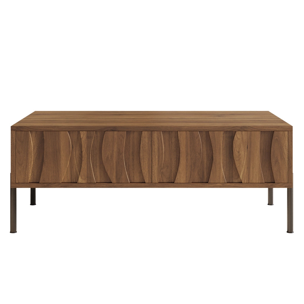 Tavolino da salotto moderno in stile retr¨° - Zephmum - 105x55x41 cm
