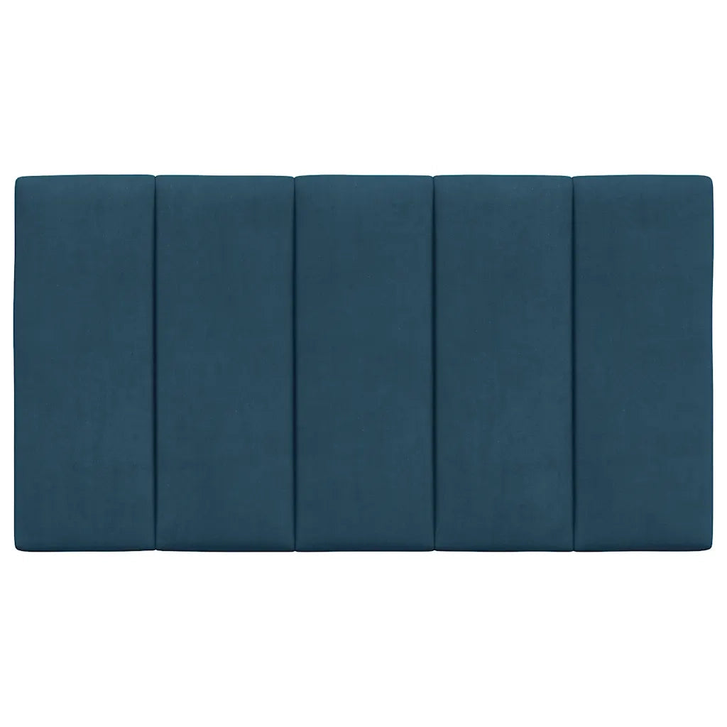 Cuscino Testiera Hanko Blu 80 cm in Velluto 374647