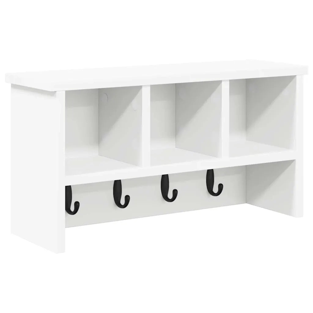 Appendiabiti a muro Bianco 50 x 16 x 26 cm Legno multistrato 874307