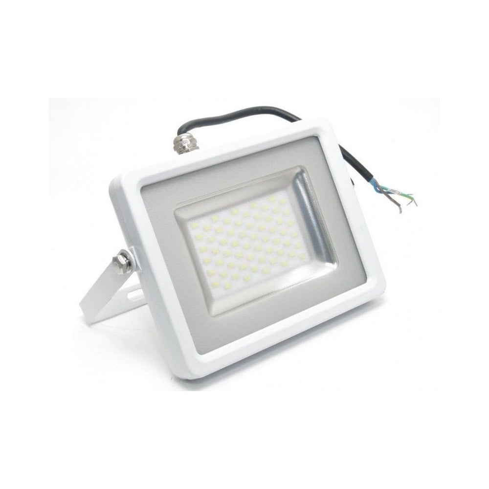 Trade Shop - V-tac Faro Led Smd 10w 20w 30w 50w 100w Ultra Slim Da Esterno Colore Bianco - -bianco Caldo-20 Watt