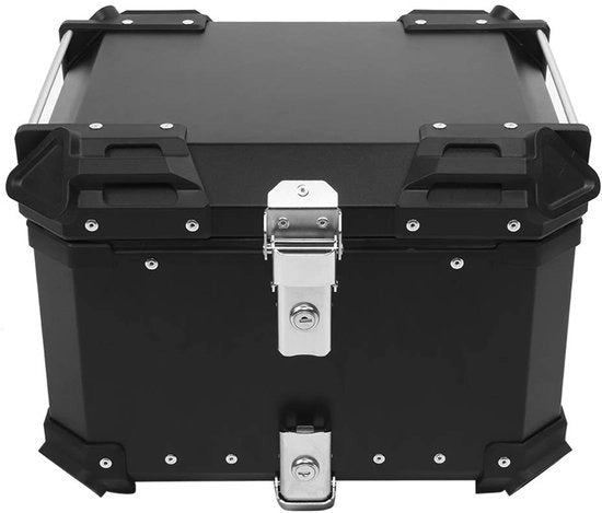 Cassa di trasporto professionale - contenitore di stoccaggio - zaino per motocicletta - impermeabile - antifurto - lega di alluminio CNC - 45 litri - contenitore per motocicletta