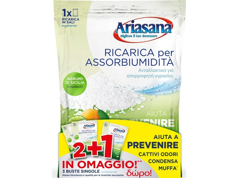 Henkel RICARICA AGRUMI DI SICILIA PER ASSORBIUMIDITÀ ARIASANA (2+1 omaggio) 450 gr. 8.00 confezioni
