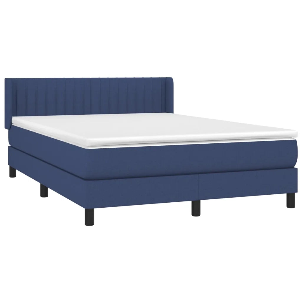 Giroletto a Molle con Materasso Blu 140x200 cm in Tessuto 3129879