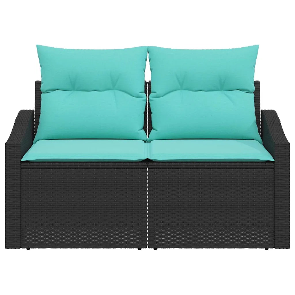 Divano da giardino Grigio 123 x 62 x 69cm polyrattan 42006780