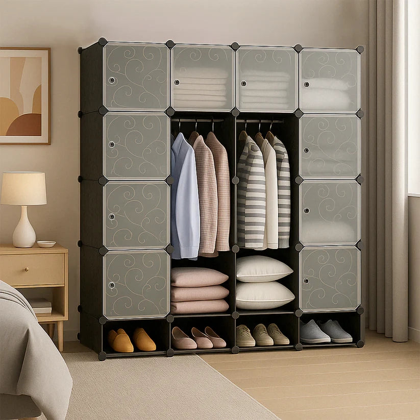 Armadio Componibile 165x147x36 cm Ideale per Ogni Stanza