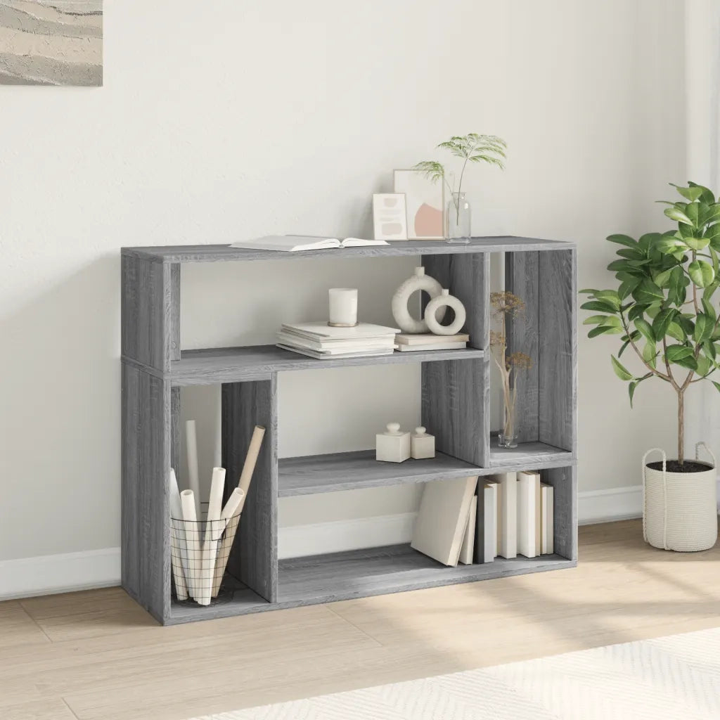 Mobili TV 2 pz-Credenza per TV Grigio Sonoma 100x30x50 cm in Legno Multistrato