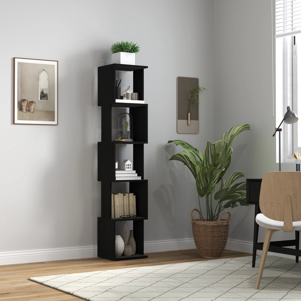 Libreria Design Moderno 5 Livelli ¨C Minimal ¨C nero