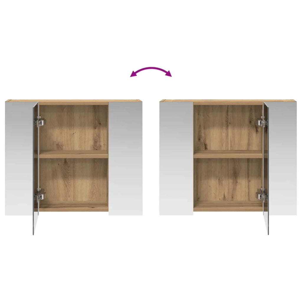 Mobiletto per specchio da bagno Rovere Artigianale 889078