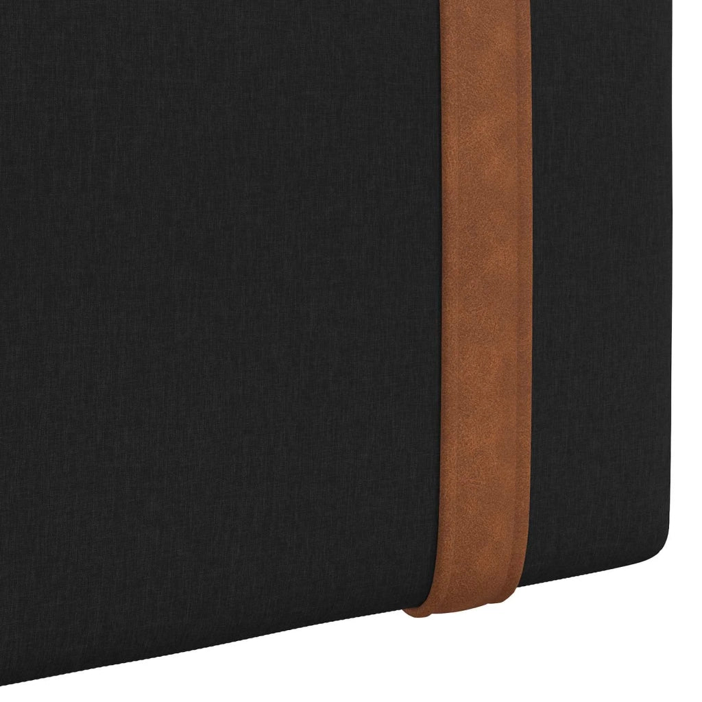 Testiera | Testata sospesa Nero PU Antico