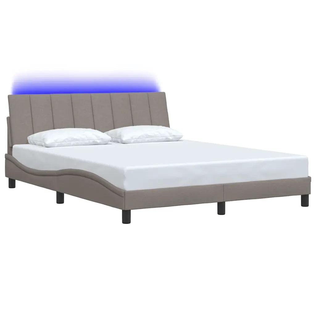 Giroletto senza Materasso Hanko Tortora 160x200 cm in Tessuto 3310472
