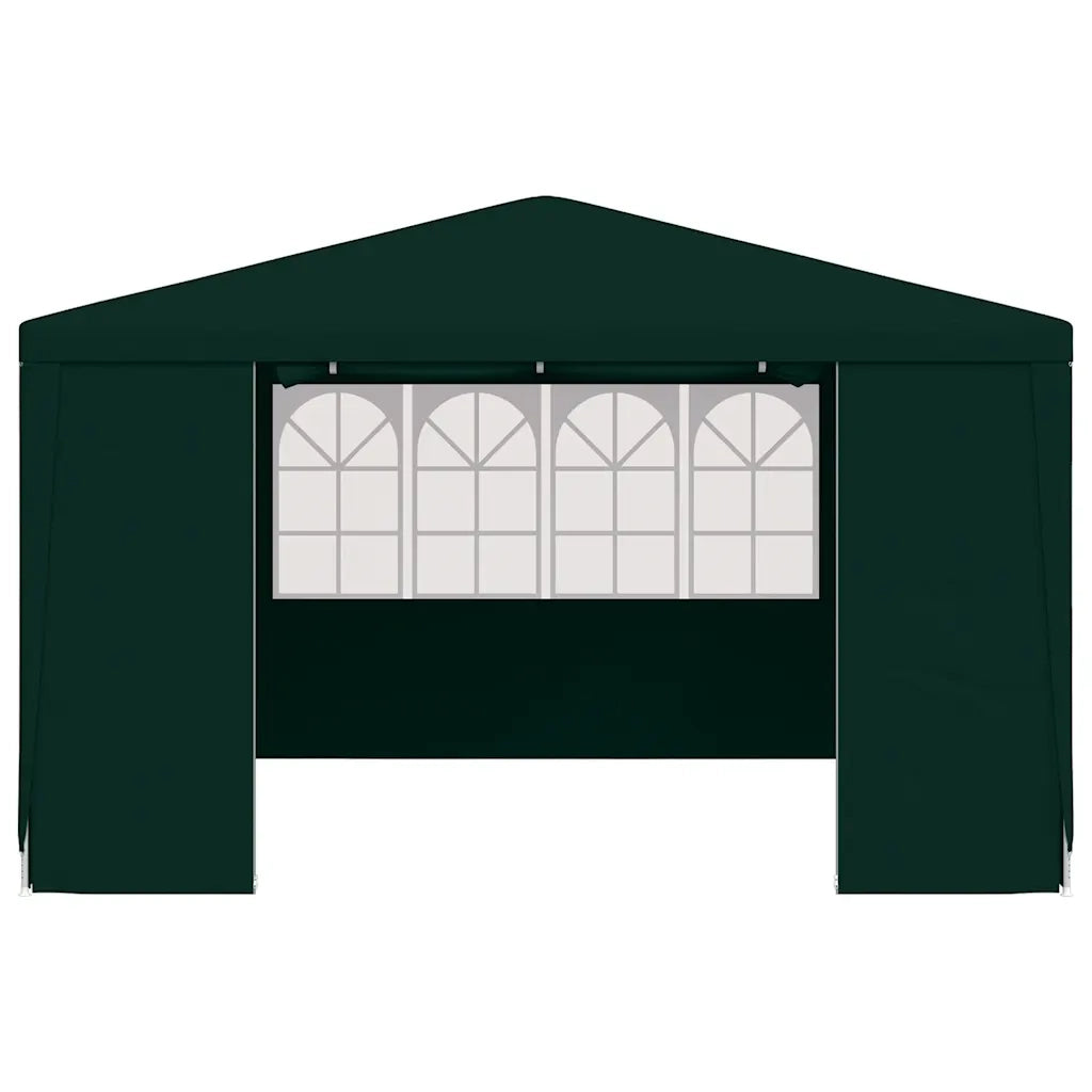 Gazebo Professionale con Pareti 4x4 m Verde 90 g/m² 48536