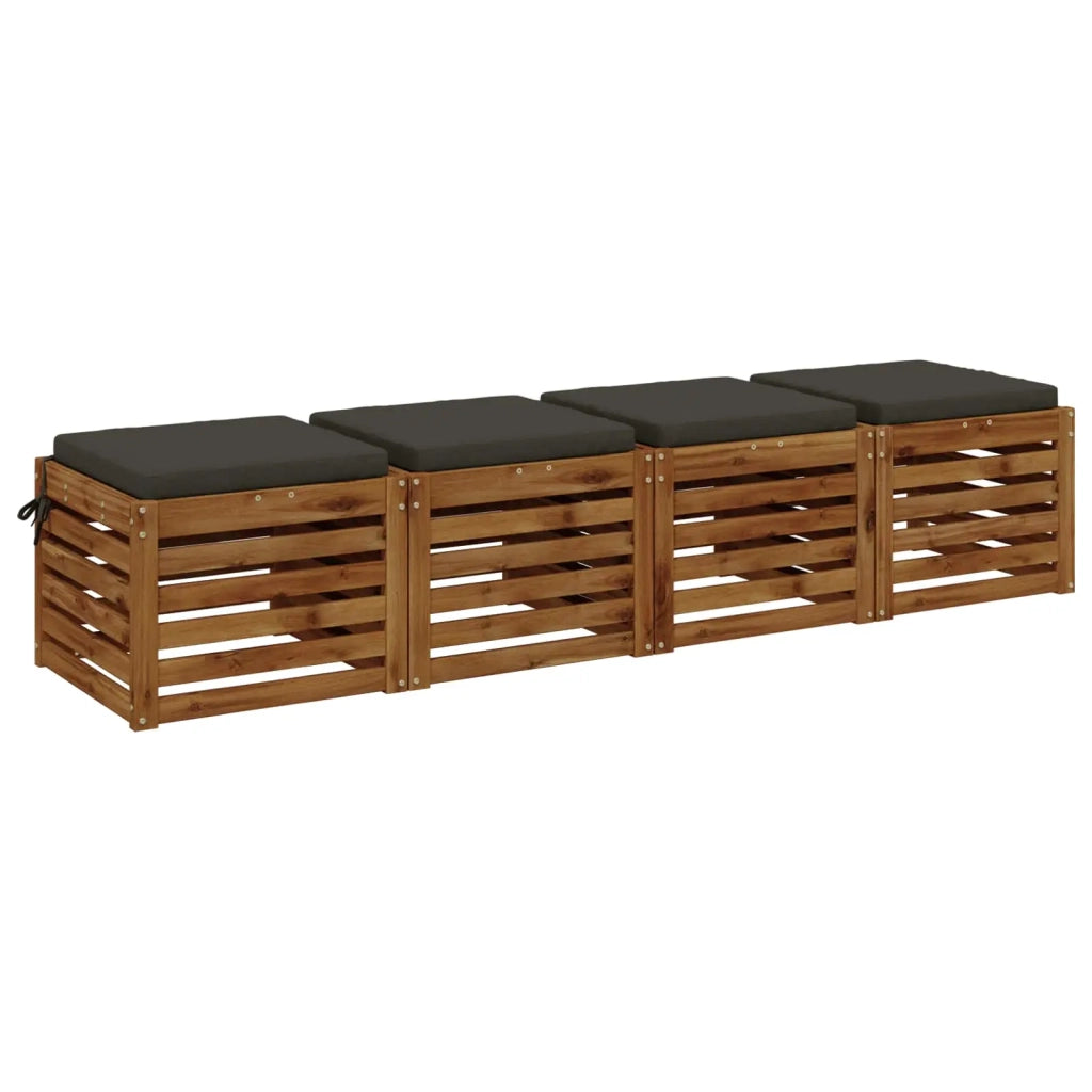 Cuscini per Sedia in 4 Pezzi SOEST 4 pz 100% Poliestere 944362