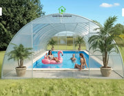 Copertura per Piscina Garten Dream SERENA 4x10 m con Policarbonato 6 mm