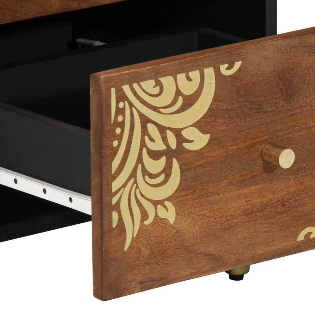 Credenza Marrone 40 x 33 x 75 cm Legno di mango massello 4018759