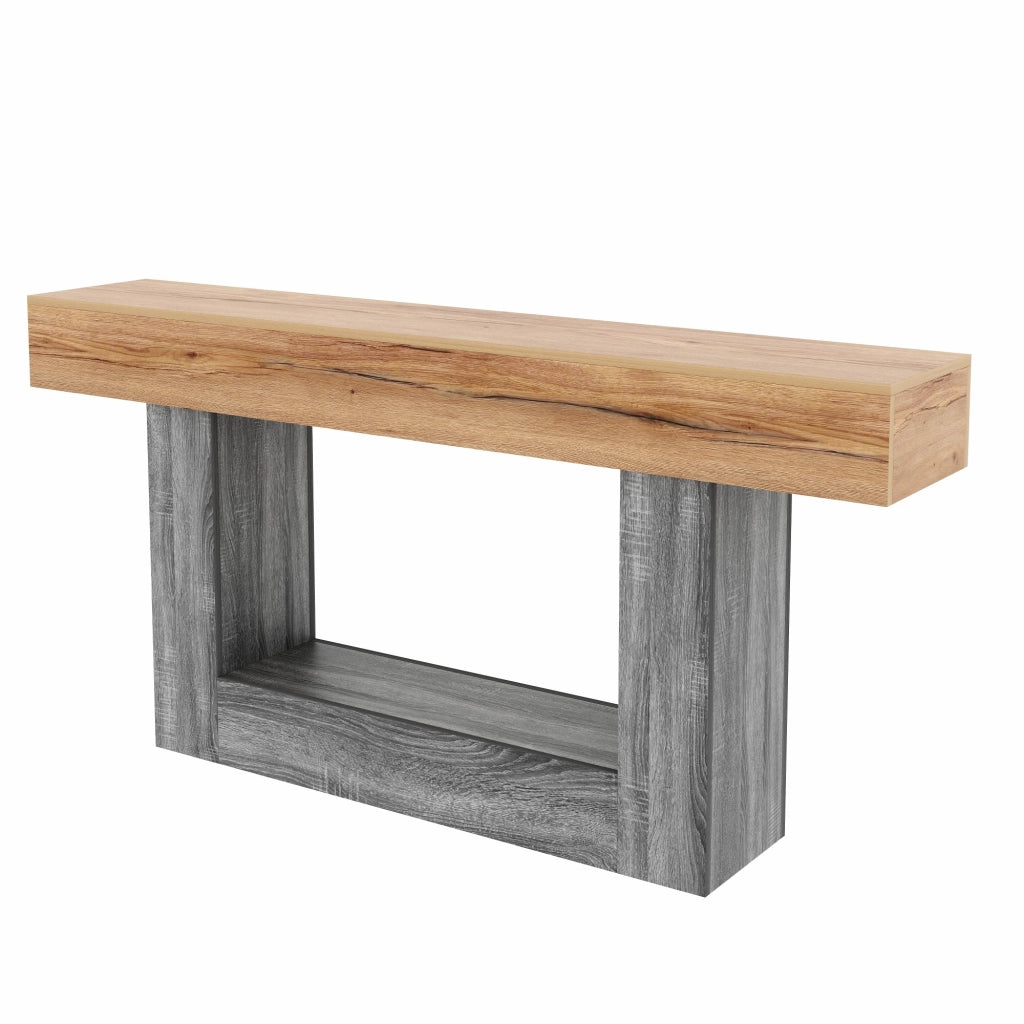 Consolle Bicolore con Ripiano ¨C MINIMAL ¨C Legno/Truciolato