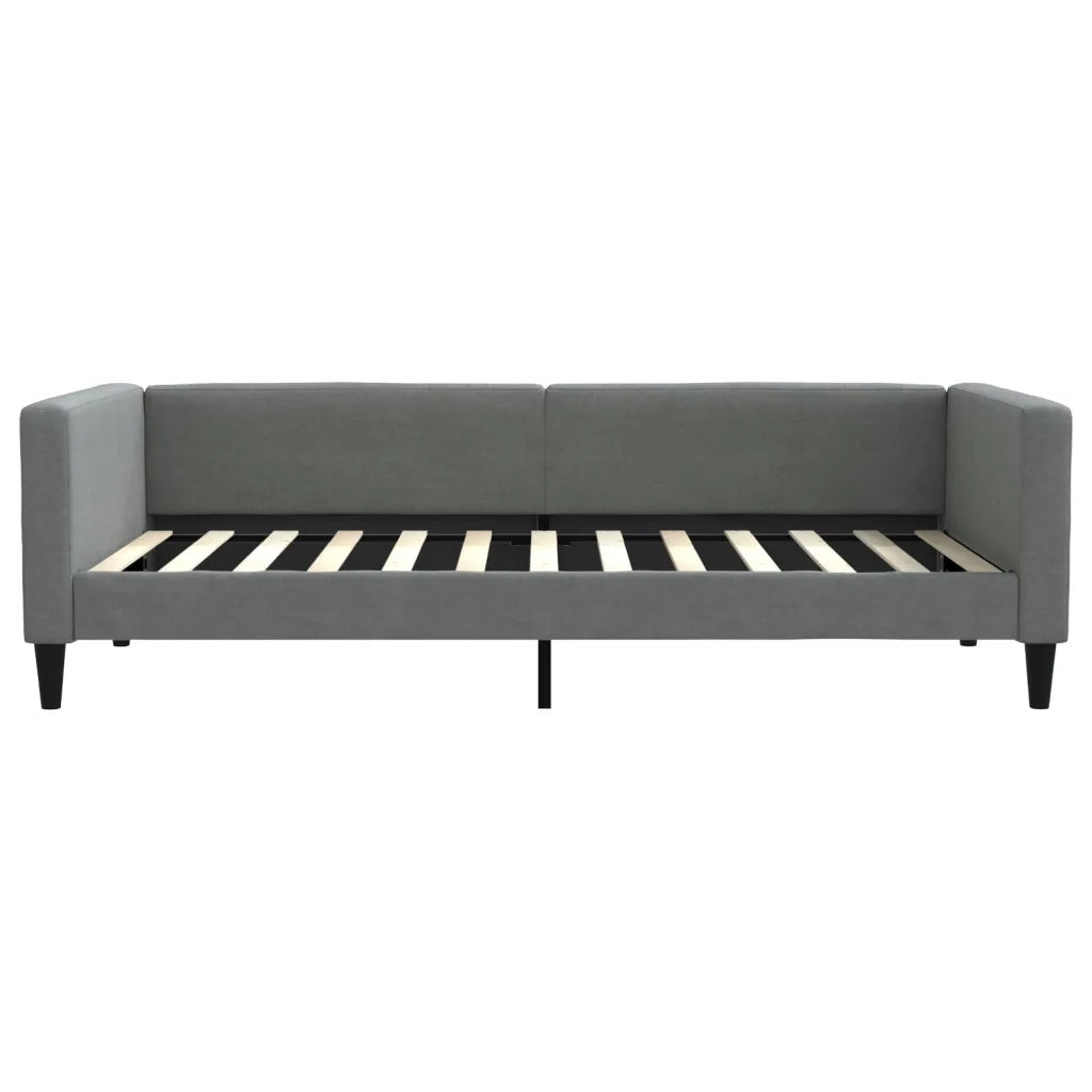 Divano letto | Sof¨¤ letto | Letto singolo Estraibile Grigio Scuro 100x200 Tessuto