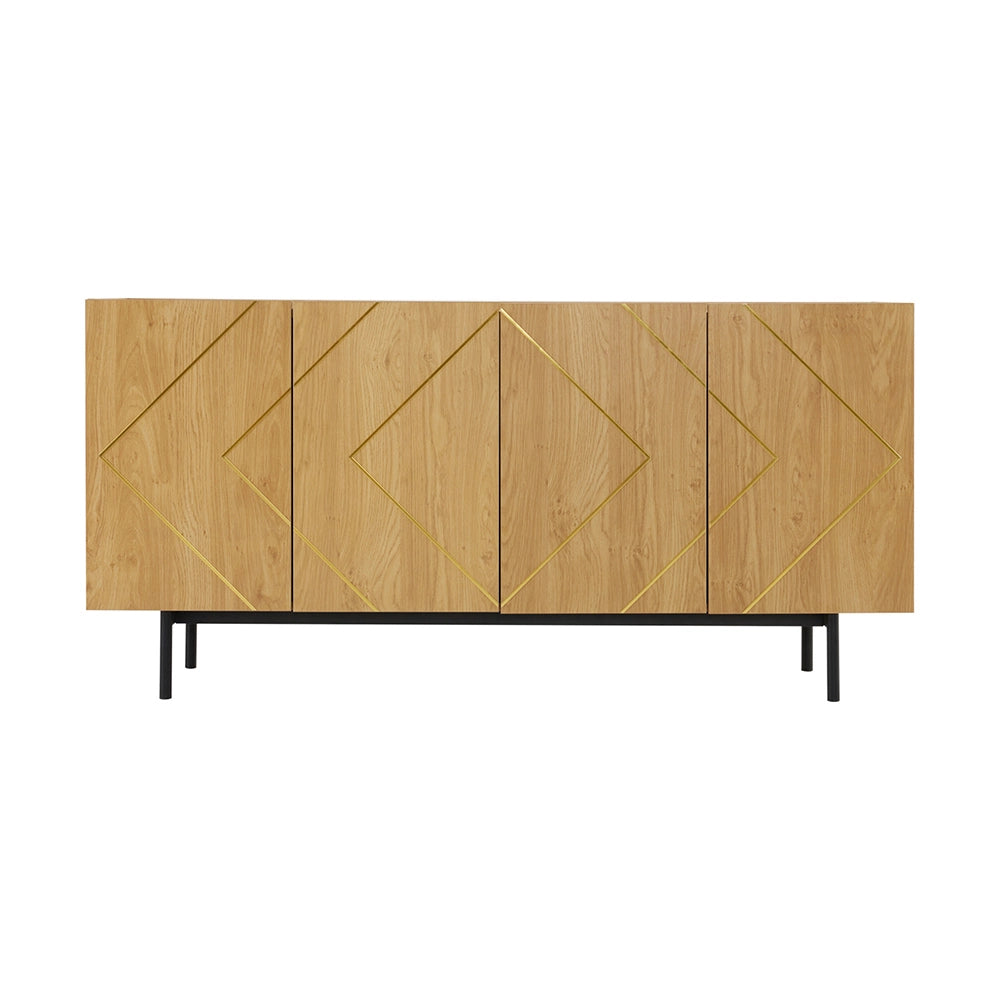 Buffet - Xylo - 4porte legno naturale 160x40x78cm