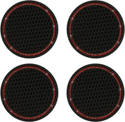 Set di 4 Sostegni per Bicchieri in Silicone Antiscivolo - 2,75 Pollici di Diametro - Sostegni per Auto - Riciclabili - Resistenti ai Colpi - Accessori per Auto
