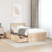 Letto senza Materasso 90x200 cm in Legno Massello di Pino 846792