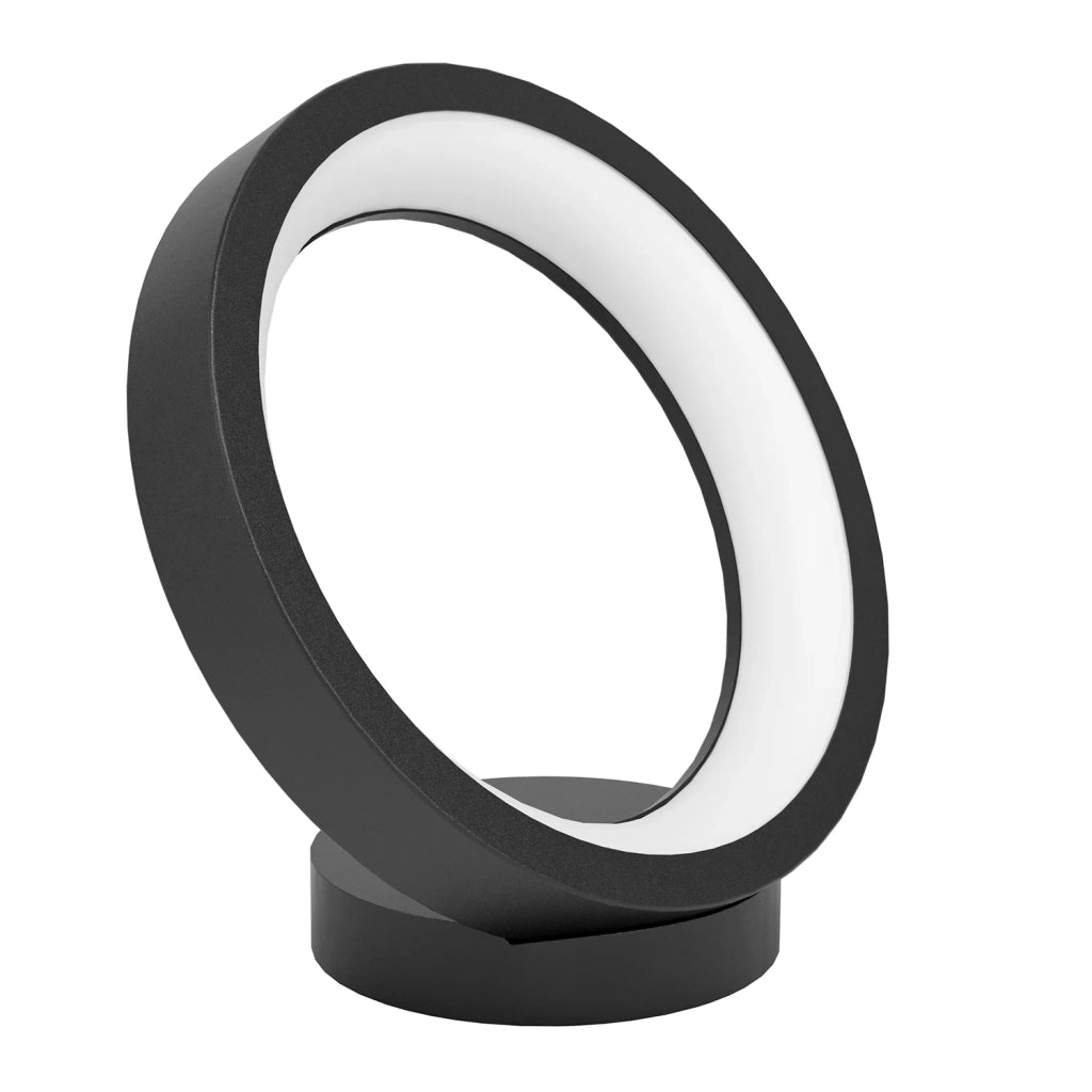Lampada Da Tavolo Contemporanea Marghera-Z Acciaio Nero 4 Luci Led Integrato 4W