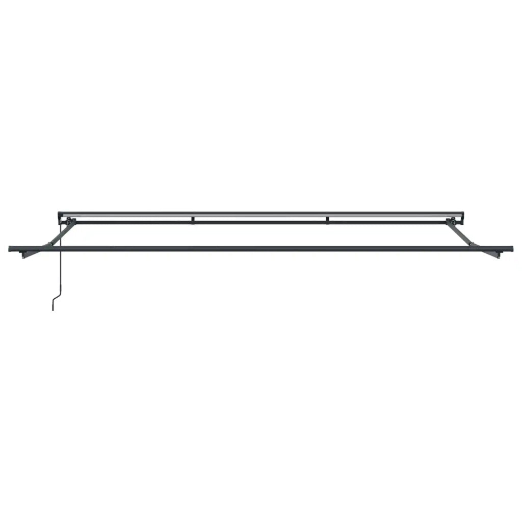Tenda retrattile manuale Antracite e Bianco 4 × 3,5 m 3420446
