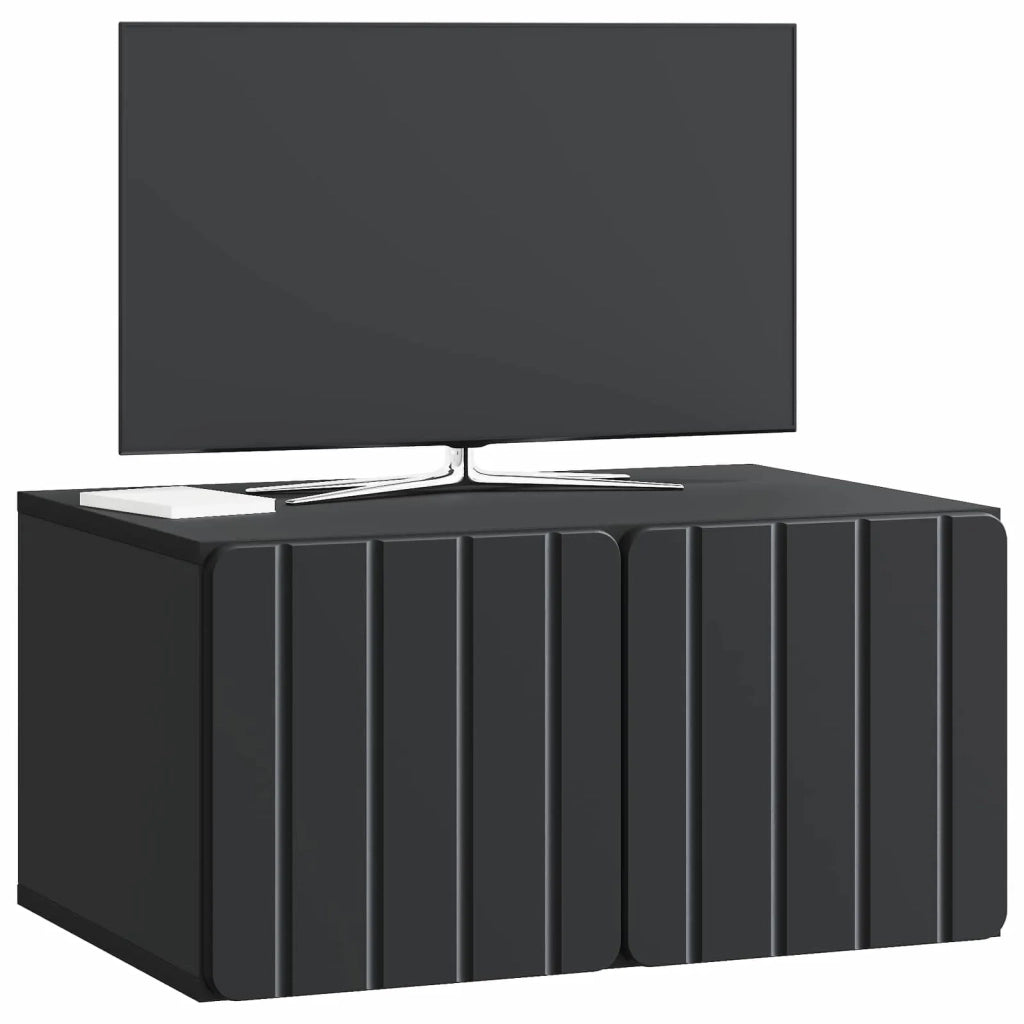 Mobile Porta TV da Muro-Credenza per TV sospesa Nero 59,5 x 41 x 30 cm 368975