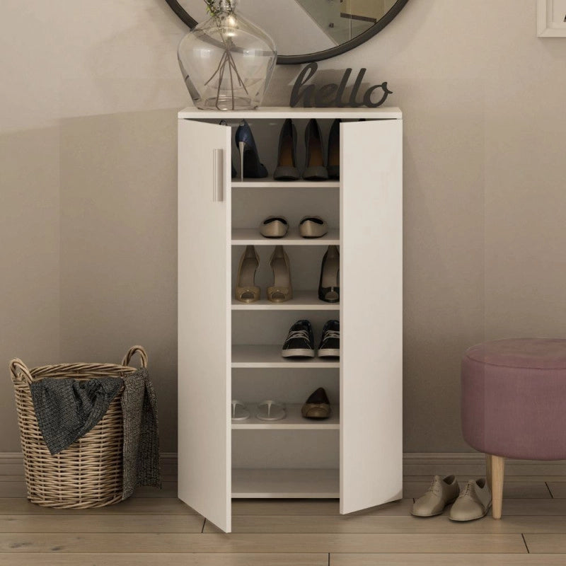 Mobile multiuso Lucio 2 ante H 120cm. colore bianco