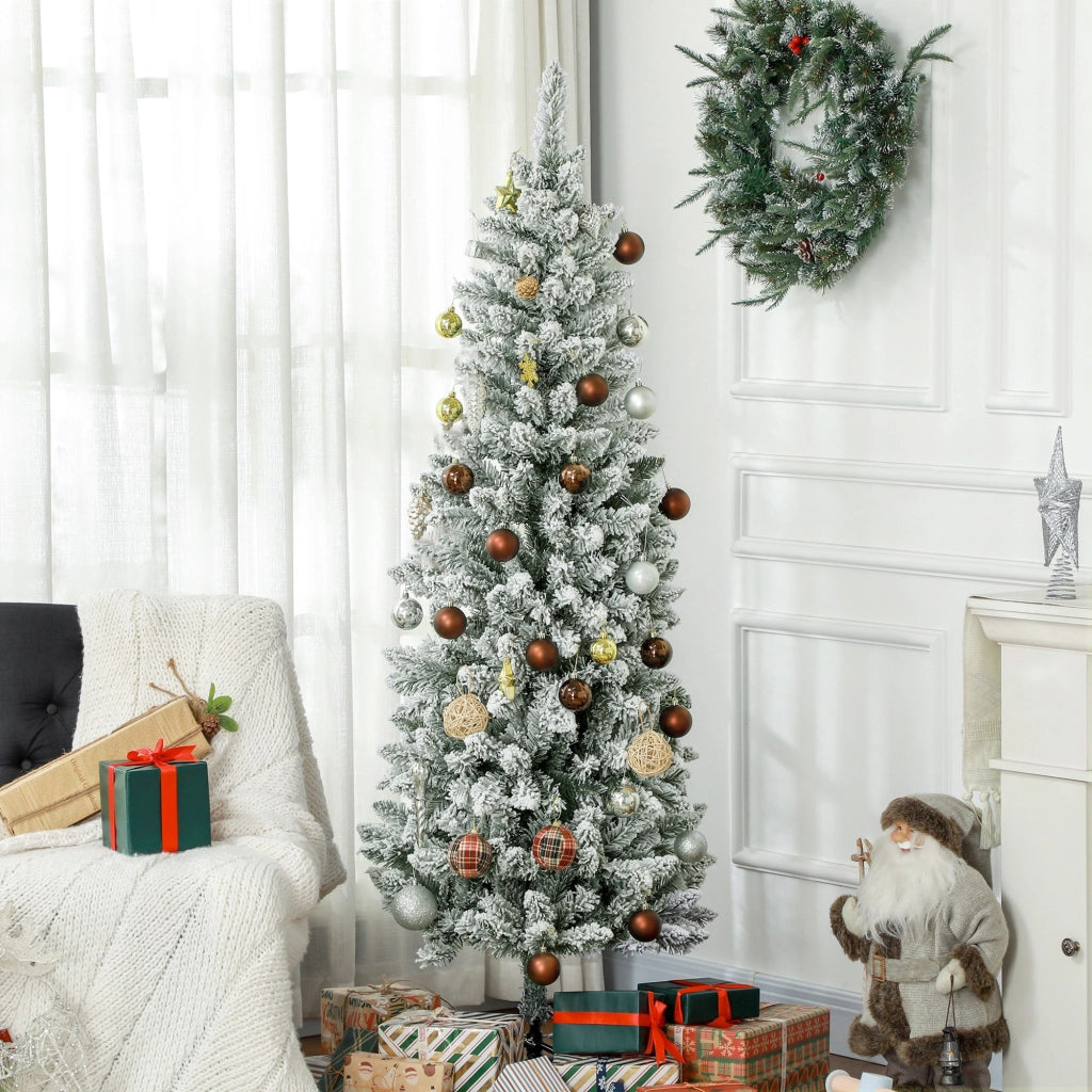 Albero di Natale Artificiale ¨C zephmum ¨C 183 cm Verde con Supporto in Metallo