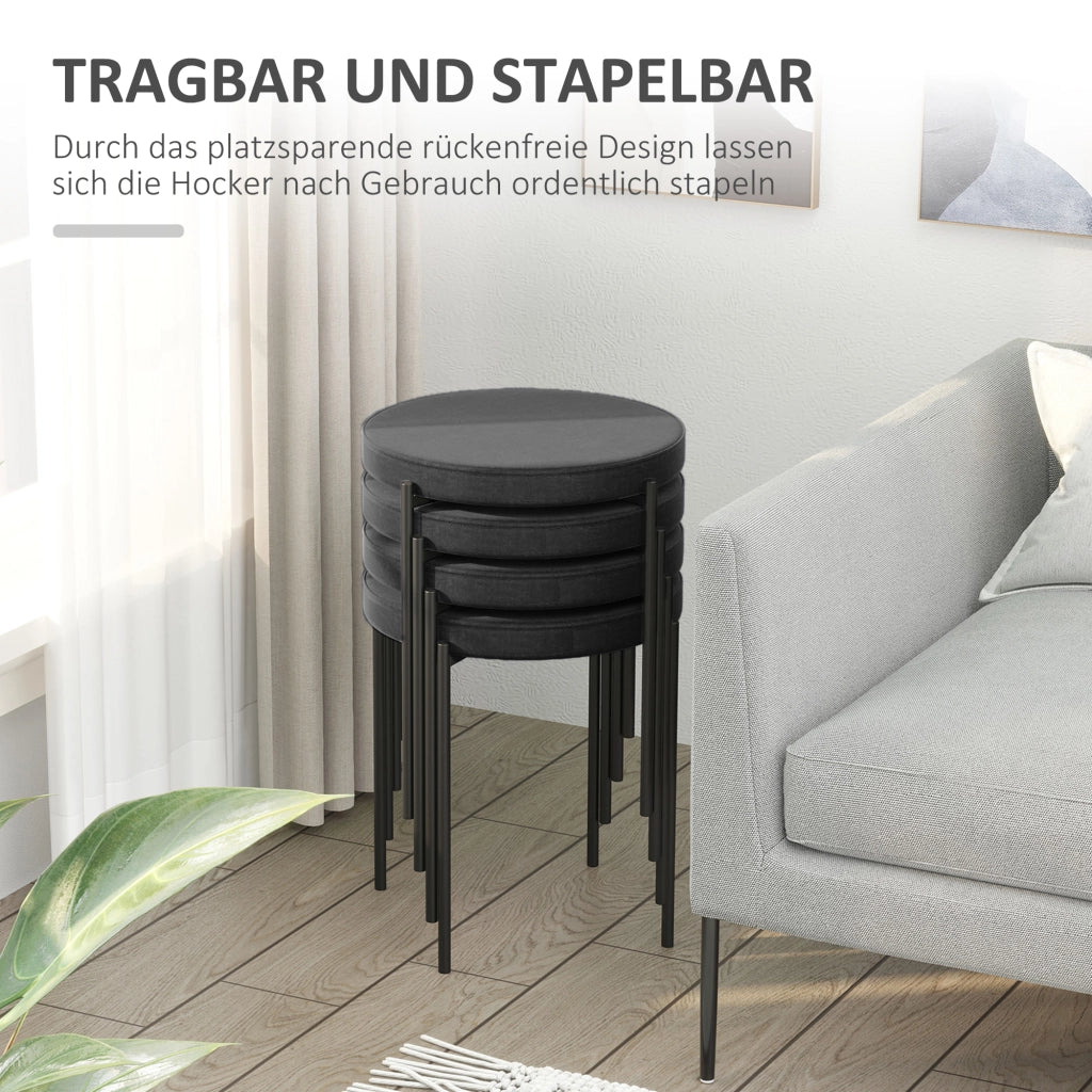 Sedia da pranzo ¨C Minimal ¨C Nero 41.5x41.5x46 cm