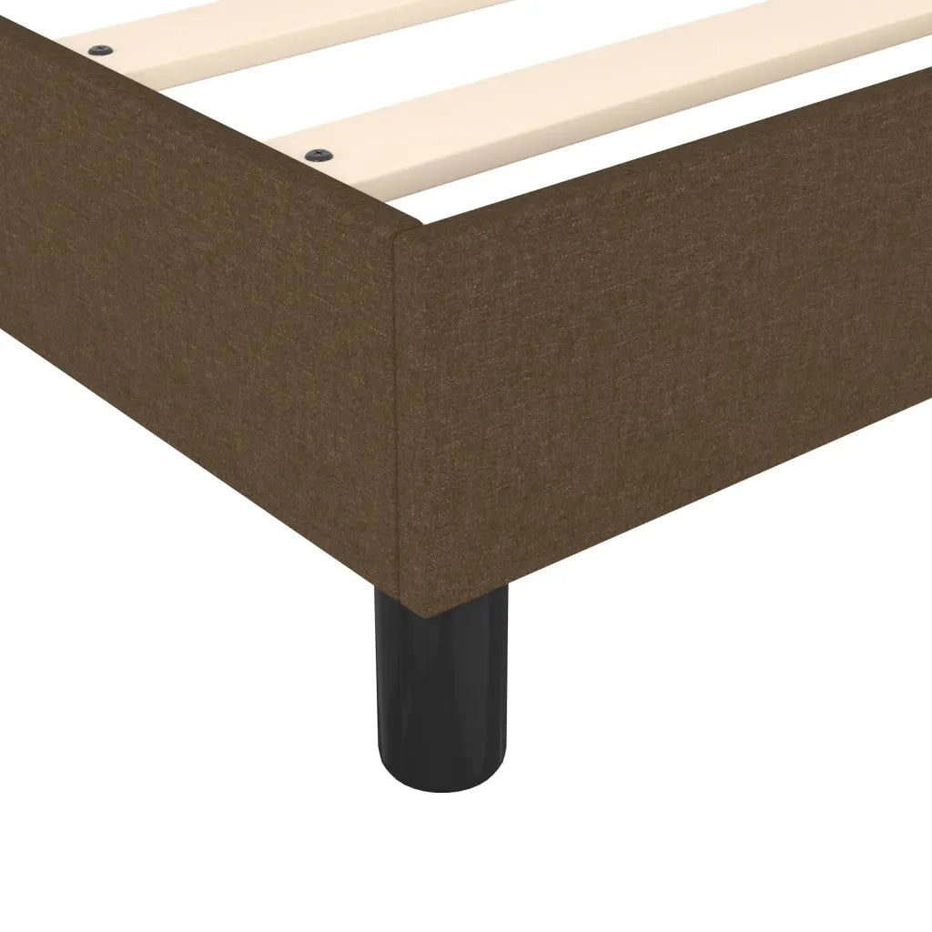 Struttura Letto a Rete a Molle Marrone Scuro 90x190 cm Tessuto 3120825