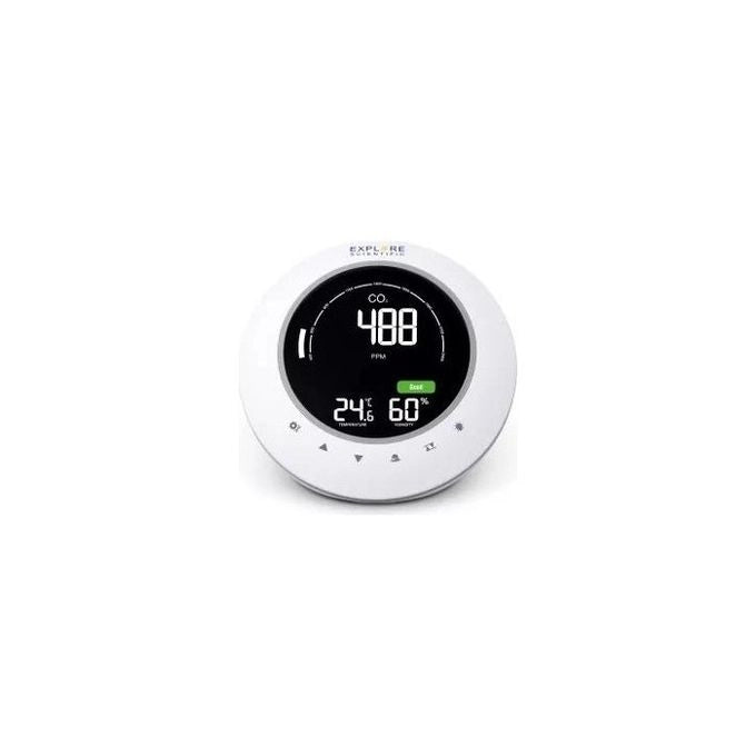 Explore Scientific WSH2001 Misuratore Qualita' dell'Aria CO2 Temperatura Umidita' Display Retroilluminato colore Bianco