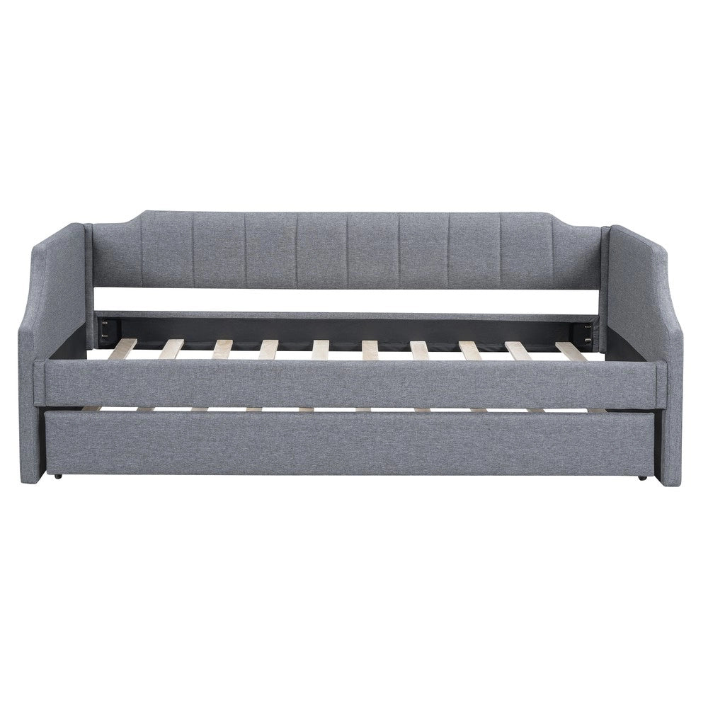 Letto Singolo Imbottito con Rollbett ¨C MINIMAL ¨C Grigio 90x200