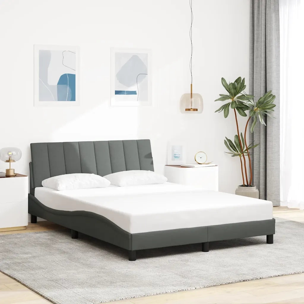 Giroletto senza Materasso Hanko Grigio Scuro 140x190 cm Tessuto