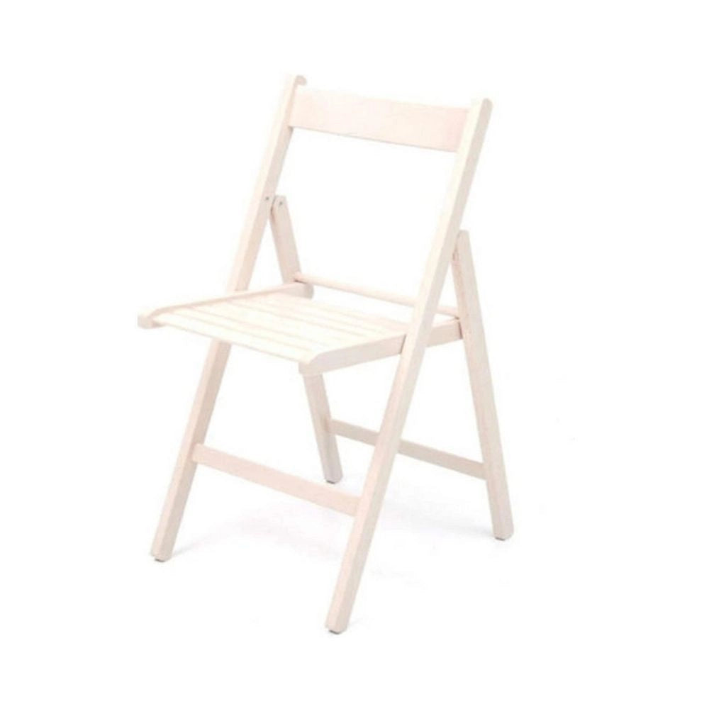 Set 4 sedie pieghevoli in legno Penelope colore bianco