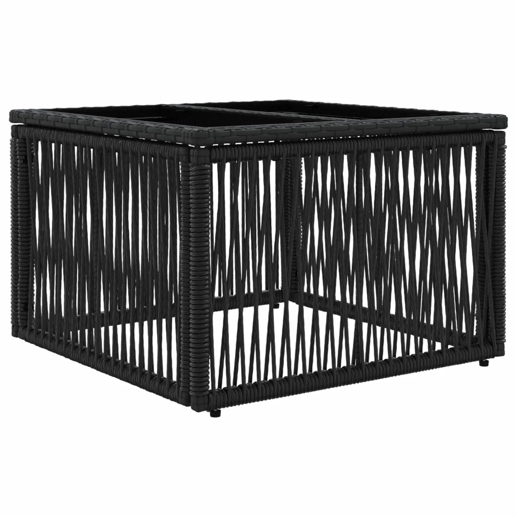 Set Divano da Giardino 8 pcs Nero polyrattan 3434842