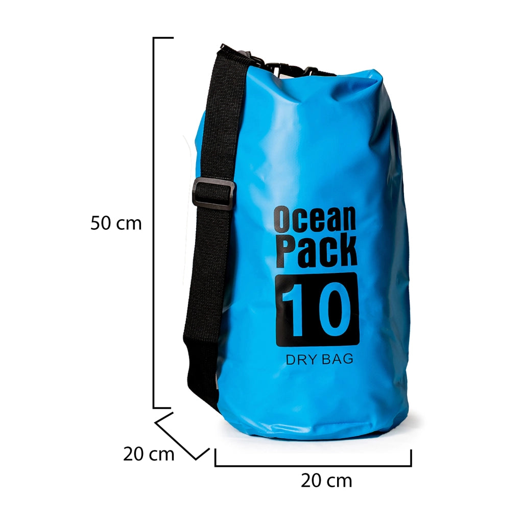 Senine, Borsa Impermeabile Capacità 10 lt, blu