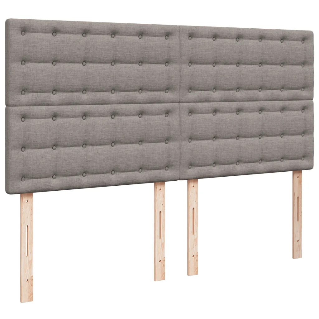 Giroletto a Molle con Materasso Tortora 200x200 cm in Tessuto 3293705