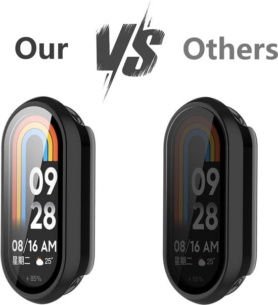 Custodia per Xiaomi Smart Band 9 - Materiale policarbonato - Protezione 360 gradi - Resistente ai graffi - Ultra leggera - Translucida e nera
